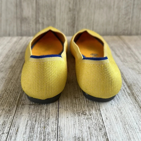 Rothy’s The Point Flat Sunflower Yellow Size 6 - Picture 4 of 10